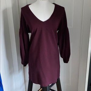 Express bubble sleeve mini dress